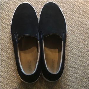 Vionic midi black suede slip on 11